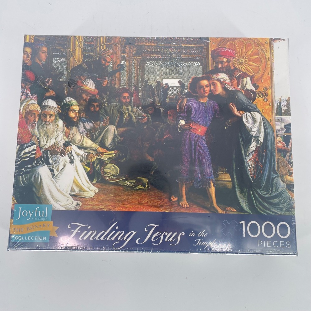 Joyful Mysteries Finding Jesus in the Temple 1000 Piece Puzzle Rosary Collection